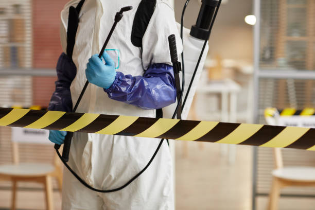 Professional Trauma Scene Cleanup technician working in Renault, IL